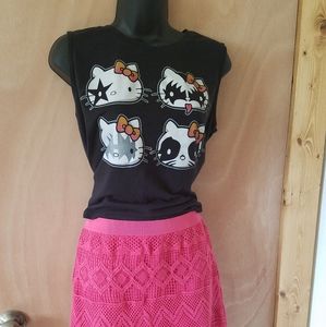 Hello Kitty x Kiss muscle tee